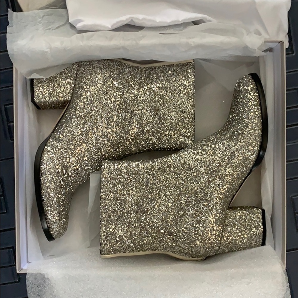 New in box Jimmy Choo chai glitter booties